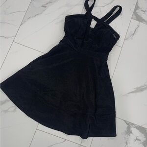 Emerald Sundae Black Mini Dress